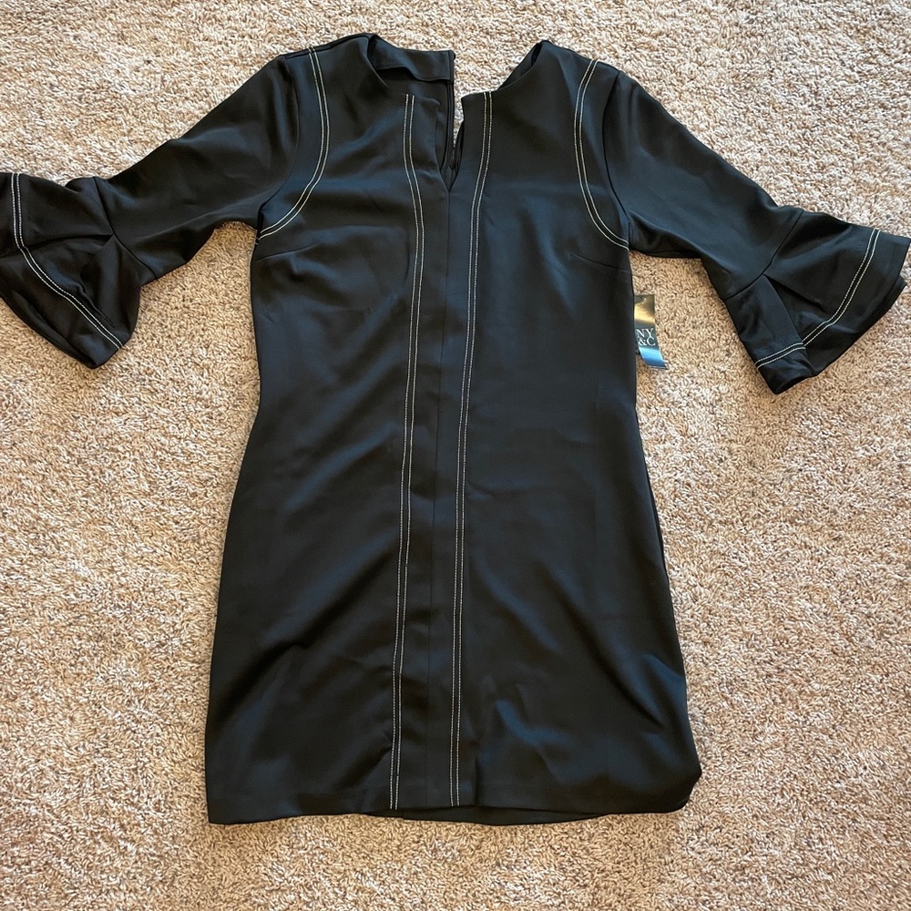 NWT New York and Company black shift dress.  Size M.